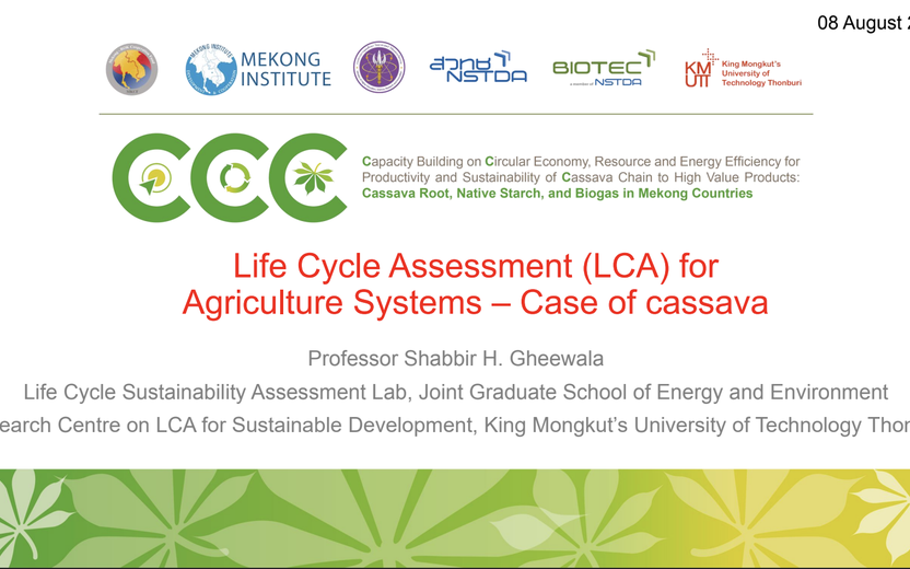 Life Cycle Assessment (LCA) for Agriculture Systems – Case of Cassava